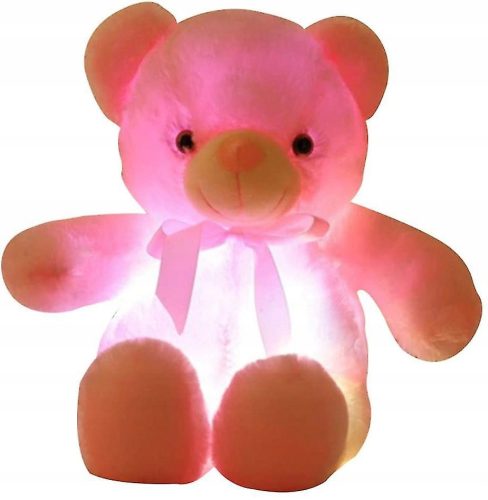  Plush glowing teddy bear LED fluffy plush mascot