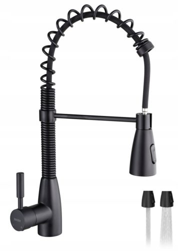 CODA series stand kitchen faucet, black