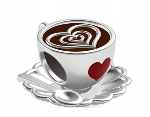  CHARMS PENDANT COFFEE CUP LOVE COFFEE HEART