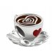  CHARMS PENDANT COFFEE CUP LOVE COFFEE HEART