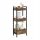  SoBuy bathroom shelf, dark beech, 20 x 28 x 74 cm