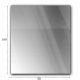 Tempered fireplace glass 6 mm graphite 100x80