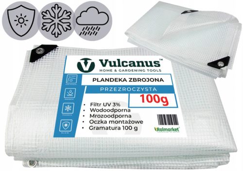 Thick, waterproof and frost-resistant tarpaulin 100 g/m² 12 x 6 m