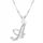  Chain silver necklace 925 Letter Letter A