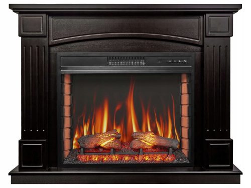 ArtiFlame freestanding fireplace with heating function, brown tones, 1800 W, 116 x 90.5 x 35 cm