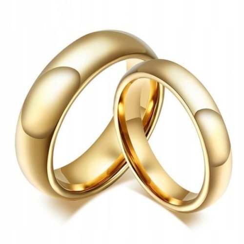  CLASSIC GOLD WEDDING RINGS MADE OF TUNGSTEN