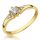  GOLD RING 585 14K ZIRCONIA 1170-1 r15