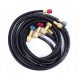 Air conditioning service hoses with 5/16 R32 valves