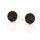  Gold-plated earrings with black zircons ANIA KRUK