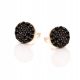  Gold-plated earrings with black zircons ANIA KRUK