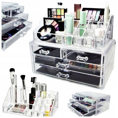 Boxes and Chests Volan Cosmetic Organizer 18x24x13 cm transparent