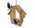  Painted wooden birdhouse