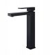 Veldman stand-mounted washbasin faucet, black