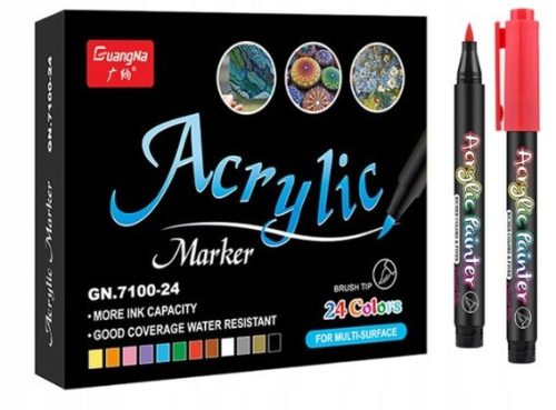  Marker, Marker, ACRYLIC Marker, 24 pieces (C025)