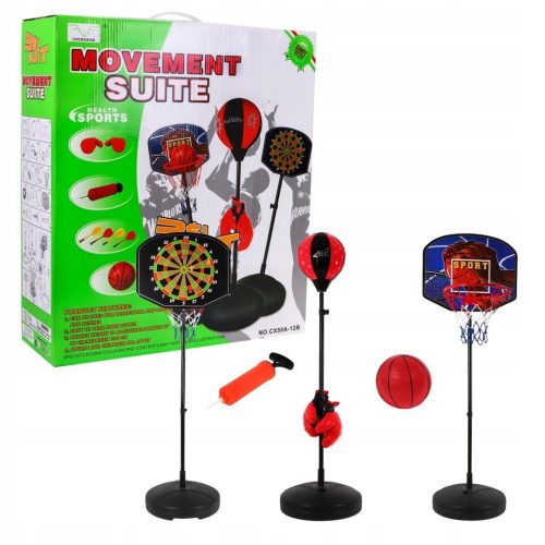  3in1 Box-Dart-Basketball-Set