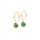  Gold-plated silver earrings with aventurine ANIA KRUK