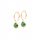  Gold-plated silver earrings with aventurine ANIA KRUK