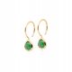  Gold-plated silver earrings with aventurine ANIA KRUK