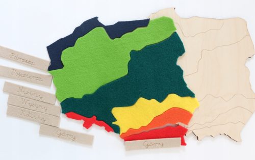  Geographical regions - Montessori signature mat