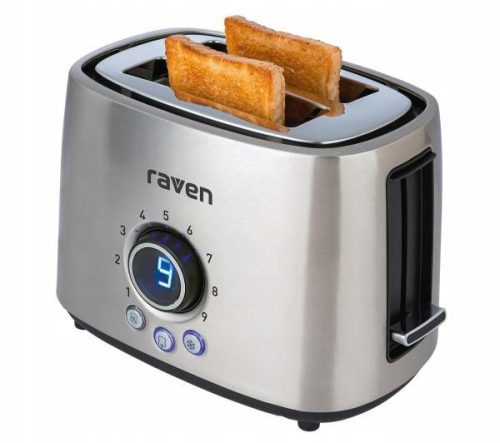  RAVEN ET007 Toaster Silver/Gray 1000 W