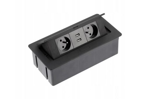 Prise, appareil de table USB GTV noir