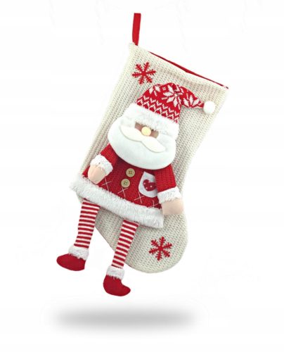  CHRISTMAS SOCK FOR GIFTS 3D SANTA CLAUS XXL