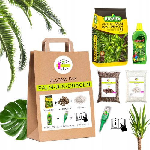 Garden soil JUK DRACEN MONSTERA PALM KIT, SUBSTRATE + FERTILIZER