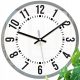 Clock for home ModernClock Wall Clock White, Black, Cream, Grey Tones, 30 cm