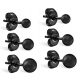  BLACK BALL EARRINGS 3,4,5 mm SURGICAL STEEL