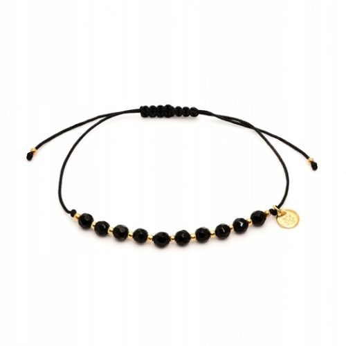  String bracelet with onyx ANIA KRUK