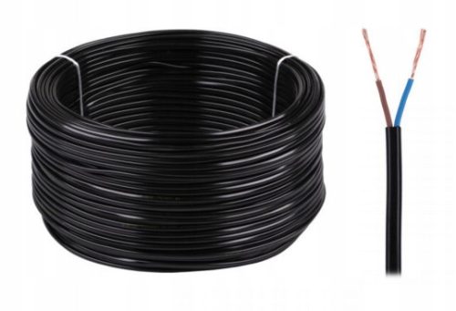 Flat electrical cable OMYp Electrical cable 2 x 0.75