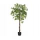 Artificial Flowers and Fruits Ficus in Pot, Green, Tall, 150 cm, Artificial