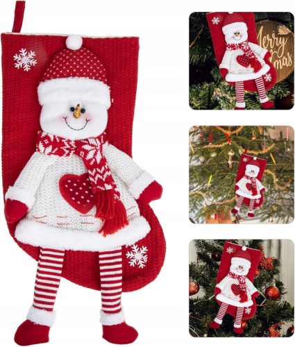  CHRISTMAS SOCK FOR GIFTS 3D SNOWMAN XXL