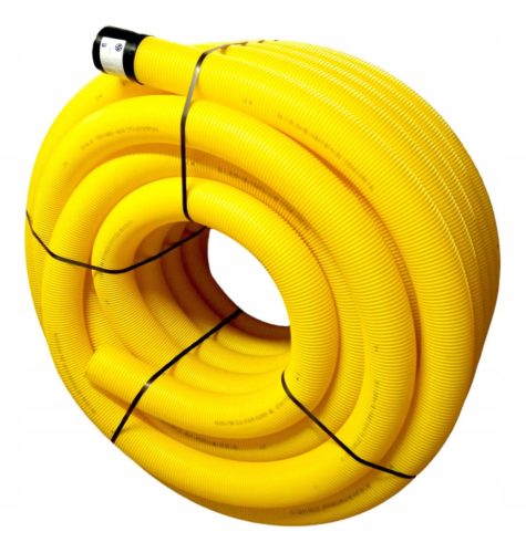 PVC drain pipe FI 100 without holes – 50 m coil.