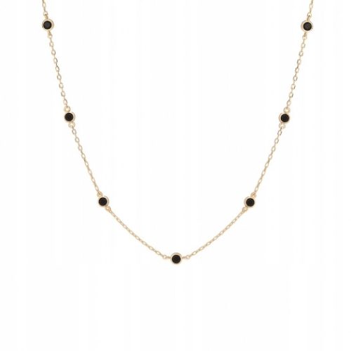  Necklace with black zircons ANIA KRUK