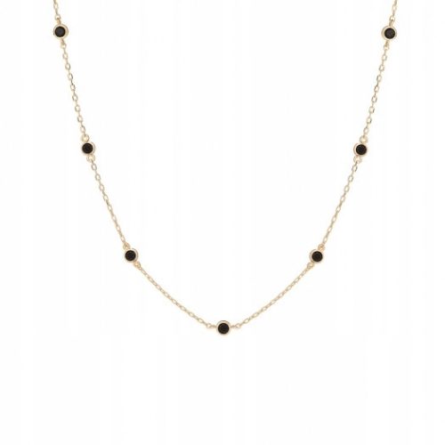  Necklace with black zircons ANIA KRUK