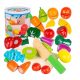  Kinderplay wooden fruit and vegetable cutters with Velcro