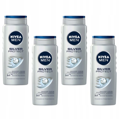  Nivea Men Silver Protect Shower Gel for Face, Body and Hair 500 ml