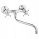  Yoka Home BZ.RAPA-CHR wall-mounted kitchen faucet, silver