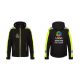 Worker's safety warning jacket with hood with own logo print, size L