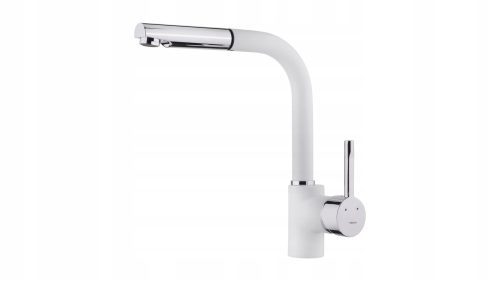 Teka ARK floor-standing kitchen faucet white, silver