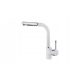 Teka ARK floor-standing kitchen faucet white, silver