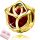  Charms Pendant Rose SILVER GOLDEN BEADS BEAD