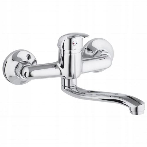 Yoka Home FIZAR silver wall-mounted kitchen faucet