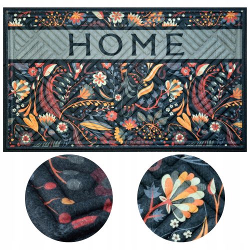 Entrance and doormats for the house Ready-made rubber textile doormat for indoor use, 45 x 75 cm