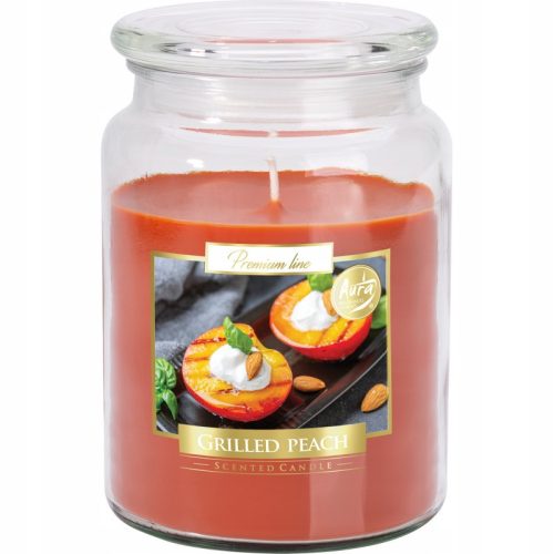 Candles Traditional Paraffin Candle Grilled Peach Aura 1 pc.