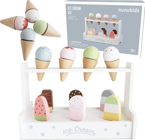  Wooden set ice cream shop ice cream FOR CHILDREN