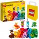  LEGO Classic 11017 Creative Monsters + LEGO Paper Bag 6315786 yellow 24x8x18 cm