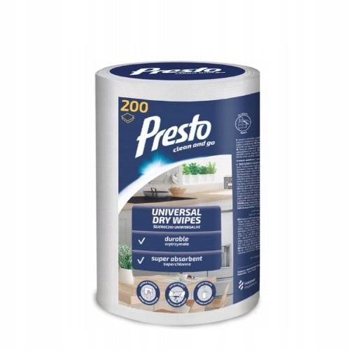  PRESTO Dry wipes universal ROLL 200 pcs