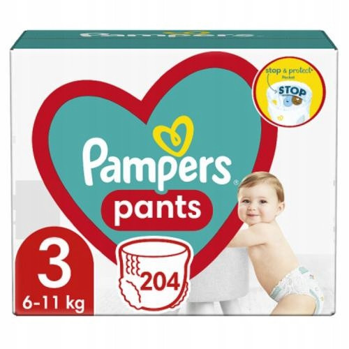  Pampers Pants Size 3 204 pcs.
